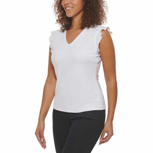 Andrew Marc Ladies' Ruffle Sleeve Blouse - Picture 2 of 6